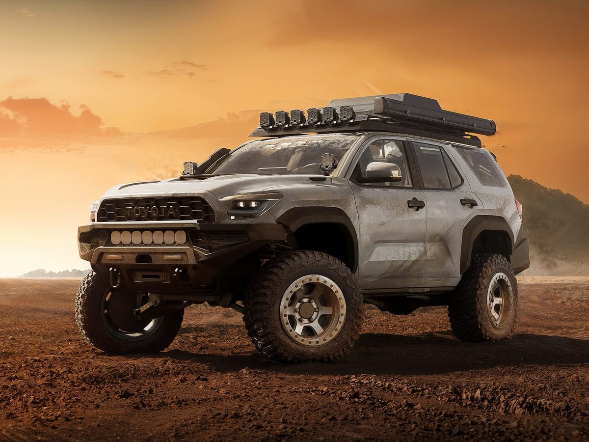 Performance wheel desert lifestyle render
