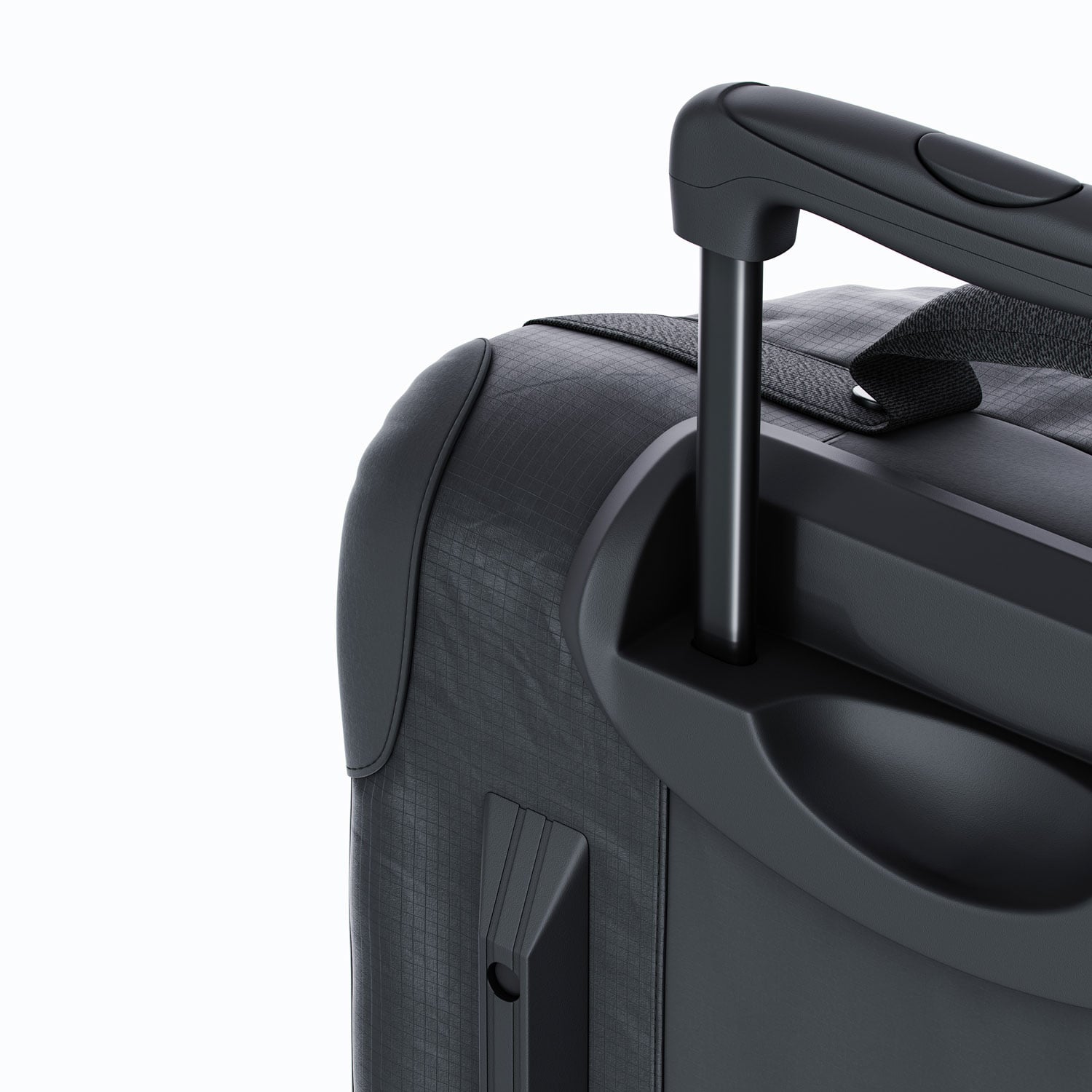 Travel suitcase — close-up silo render