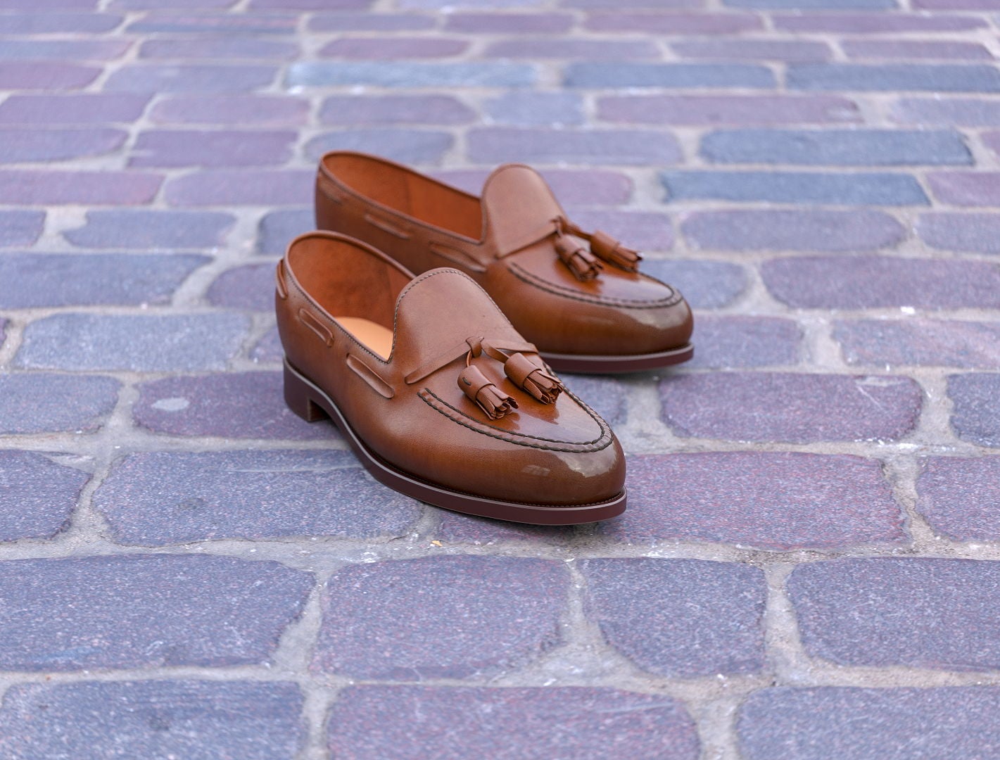 Leather loafer — studio render