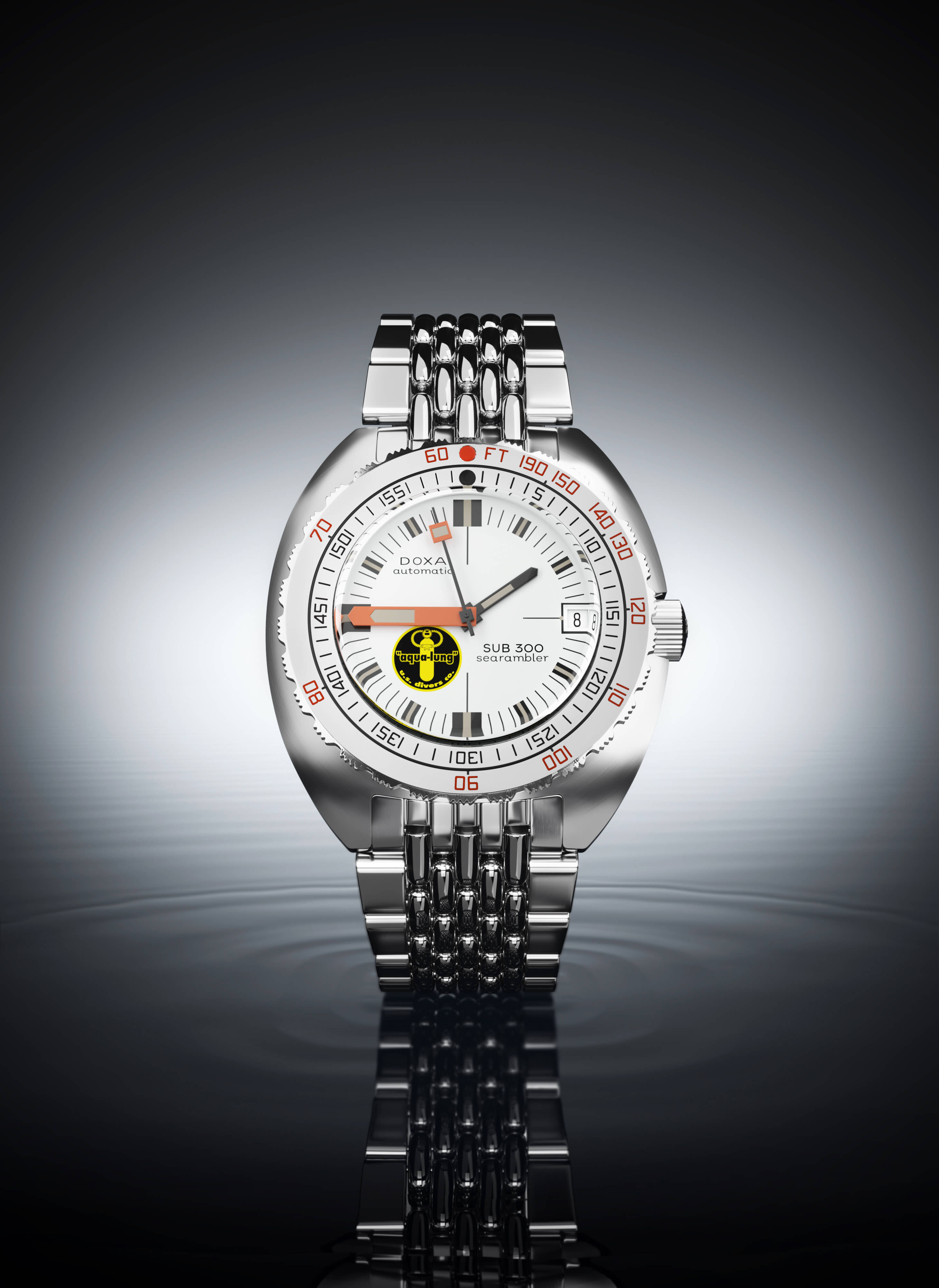 Luxury watch — dial and crystal detail