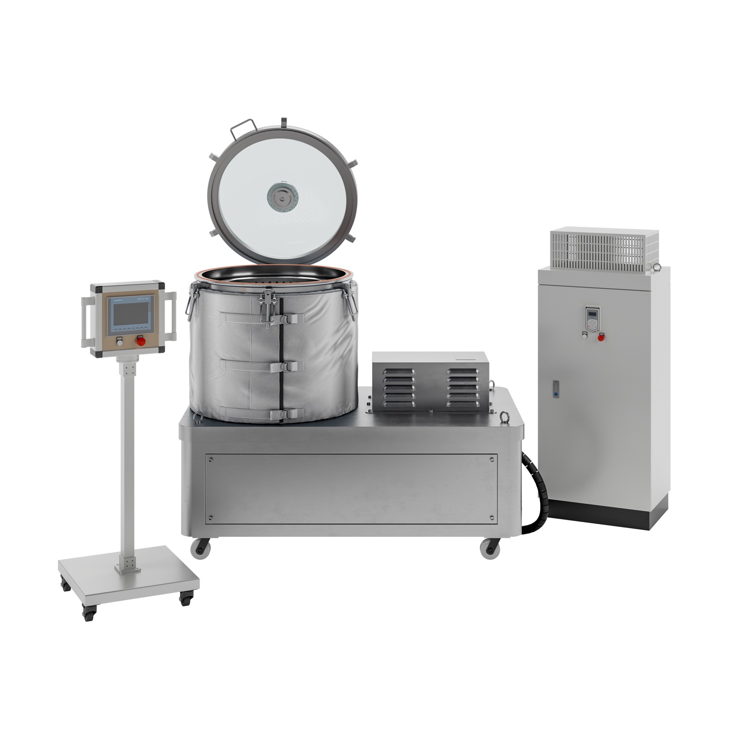 EEC50 circulator unit — front silo render