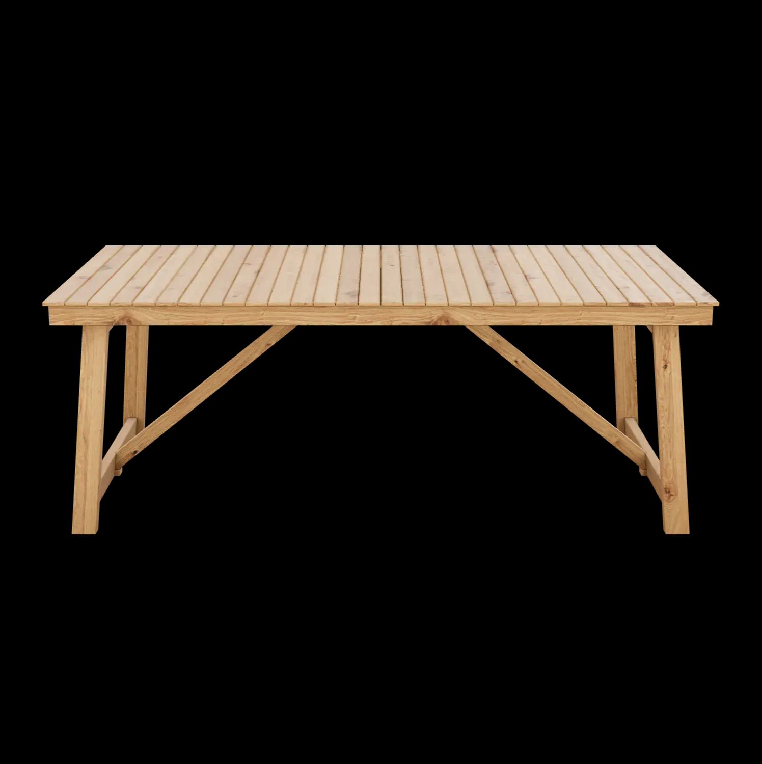 3D Visualization of a Wooden Table