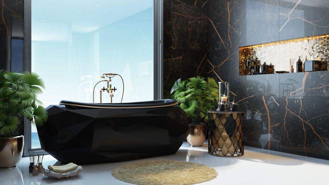 High-Class Bathroom 3D Rendering