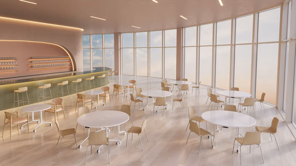 Dining Furniture Set Lifestyle CGI