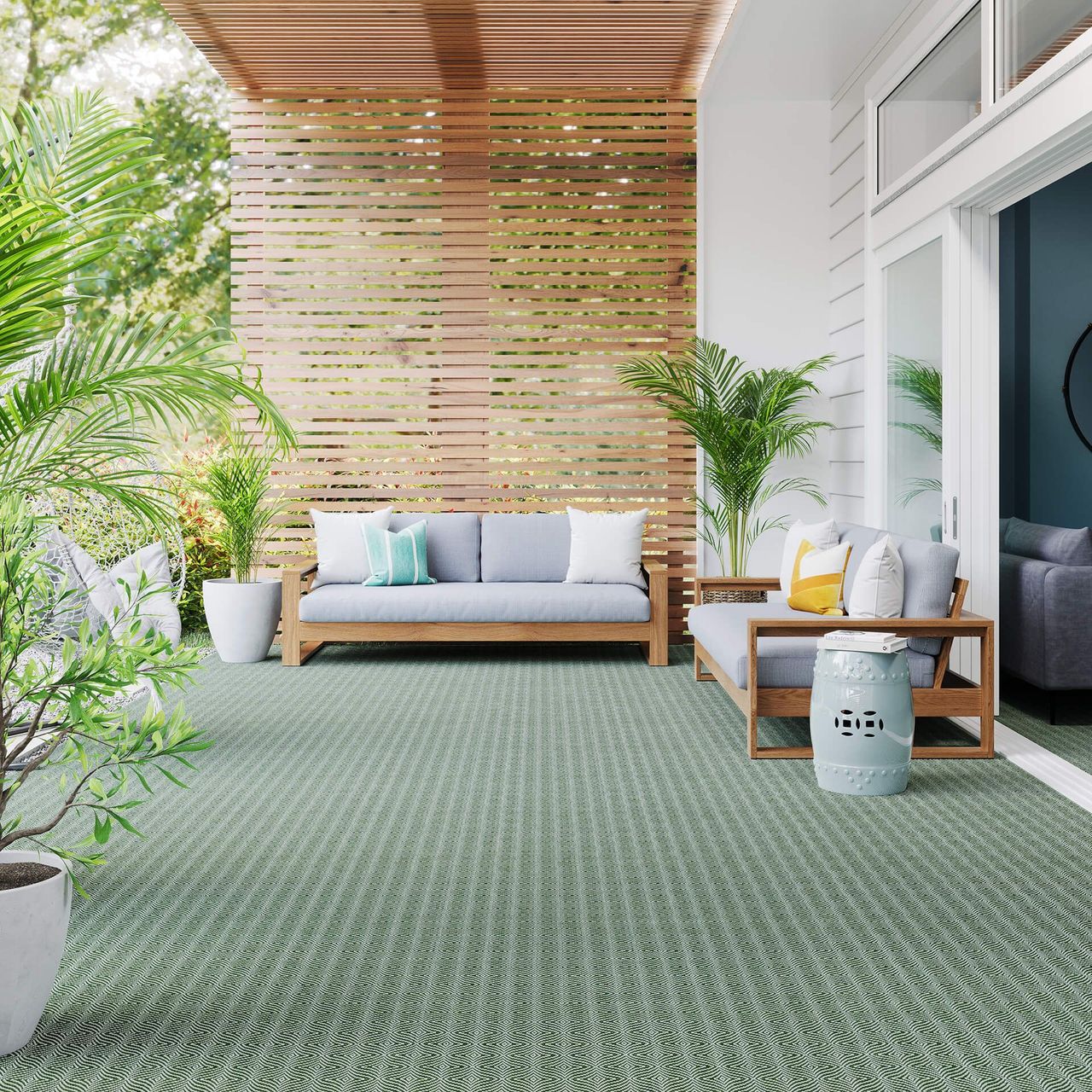 Green Terrace Carpet CGI