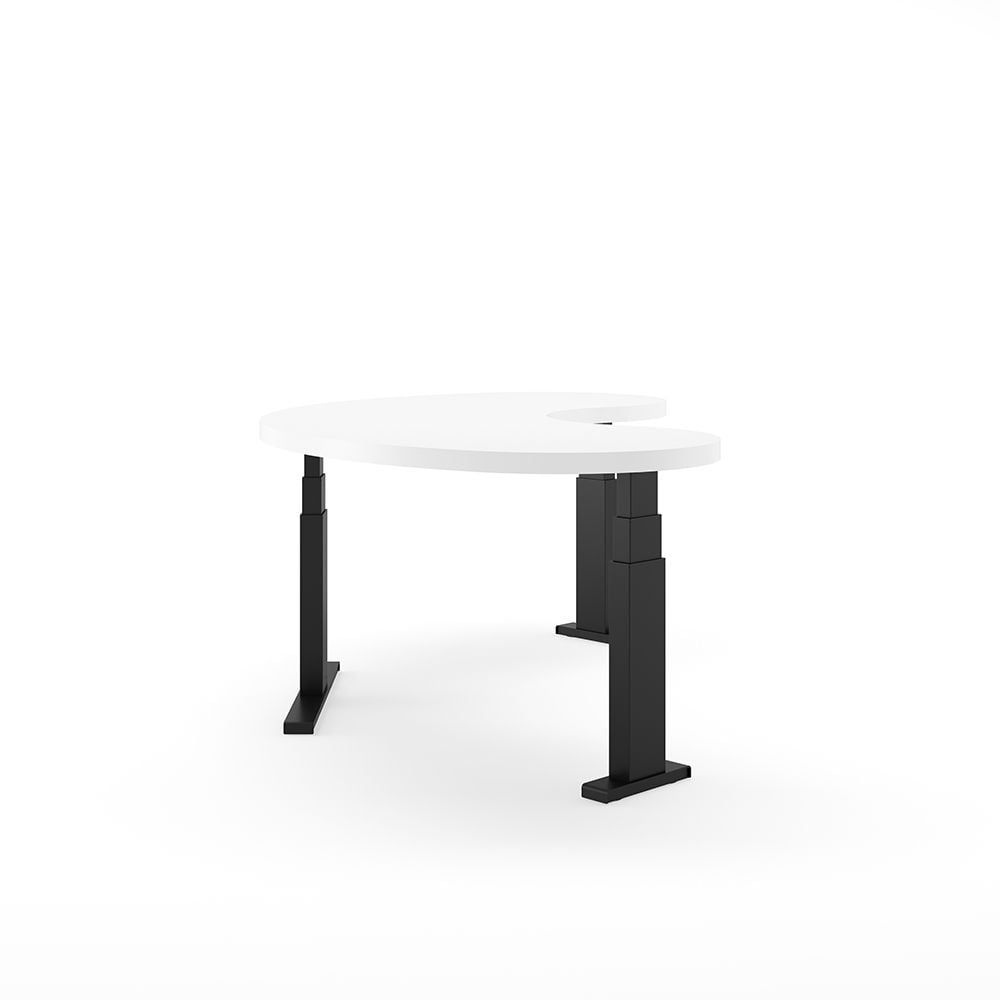 White Black Desk Rendering