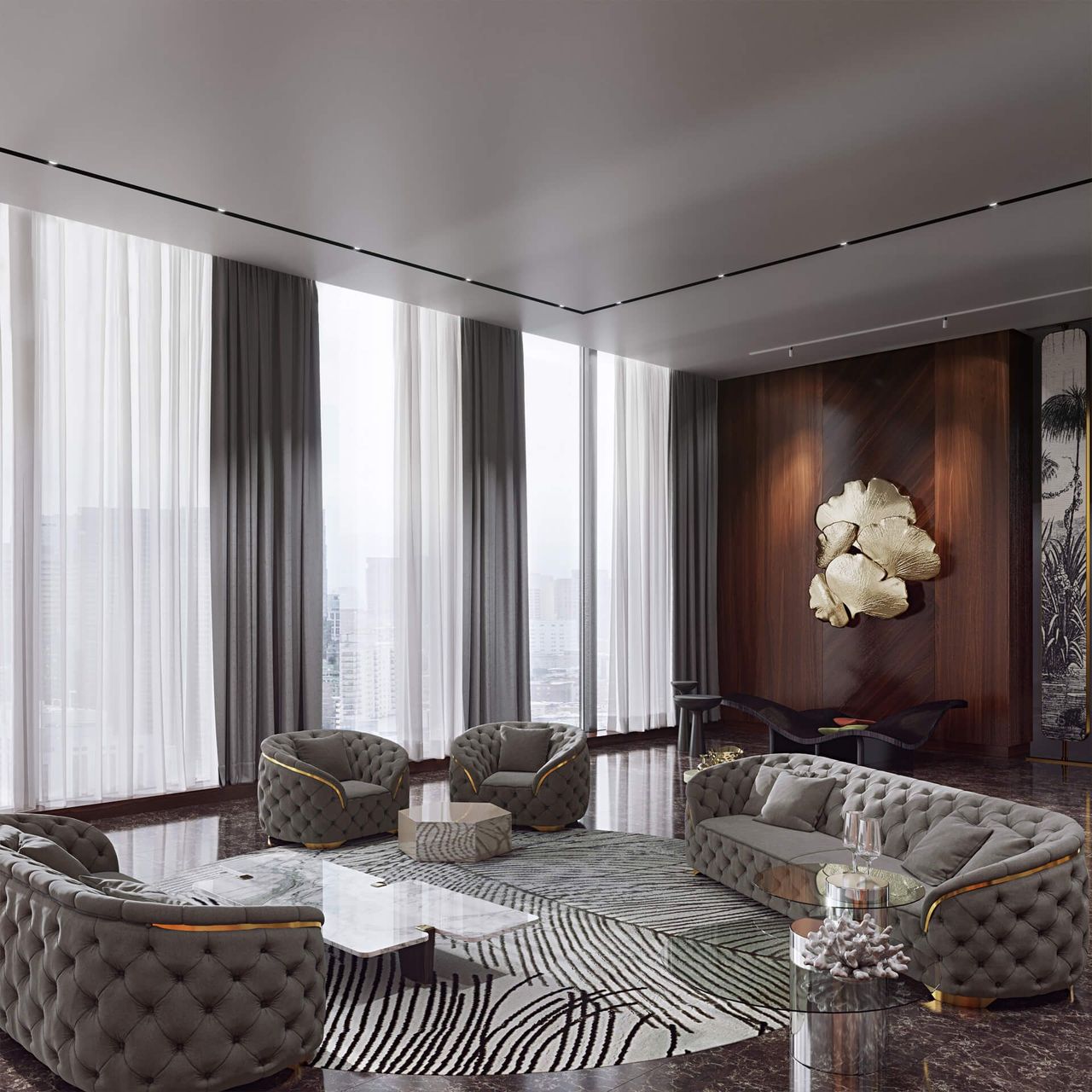 Tufted Sofas Lifestyle Visualization