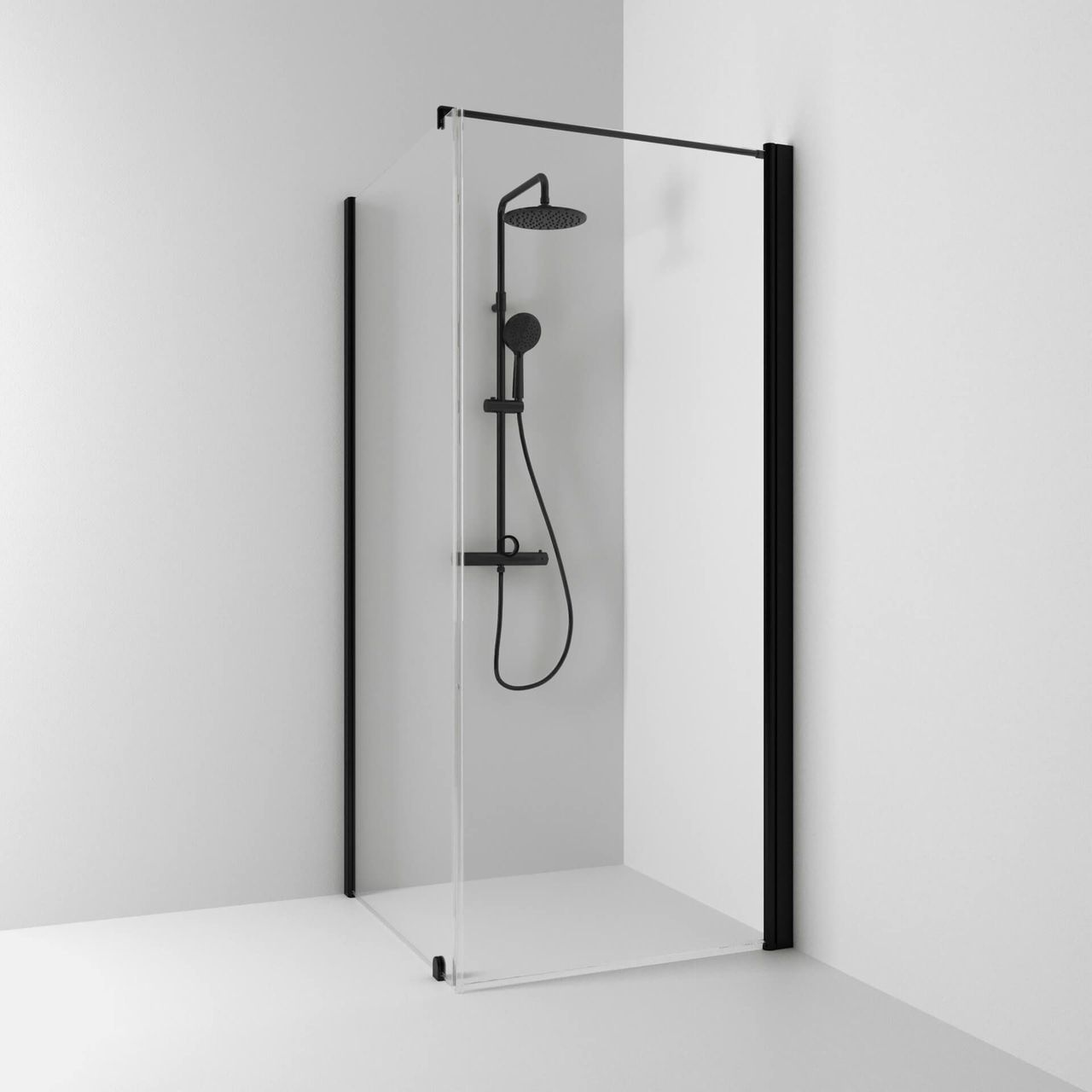3D Rendering for a Shower with Clear Glass