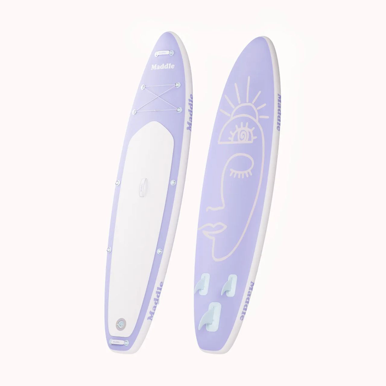 Soft Blue Paddle boards 3D rendering