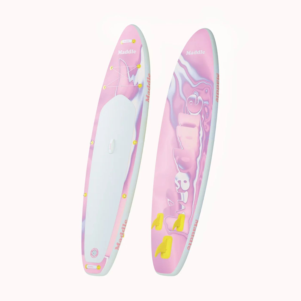 Pink Paddle boards 3D rendering