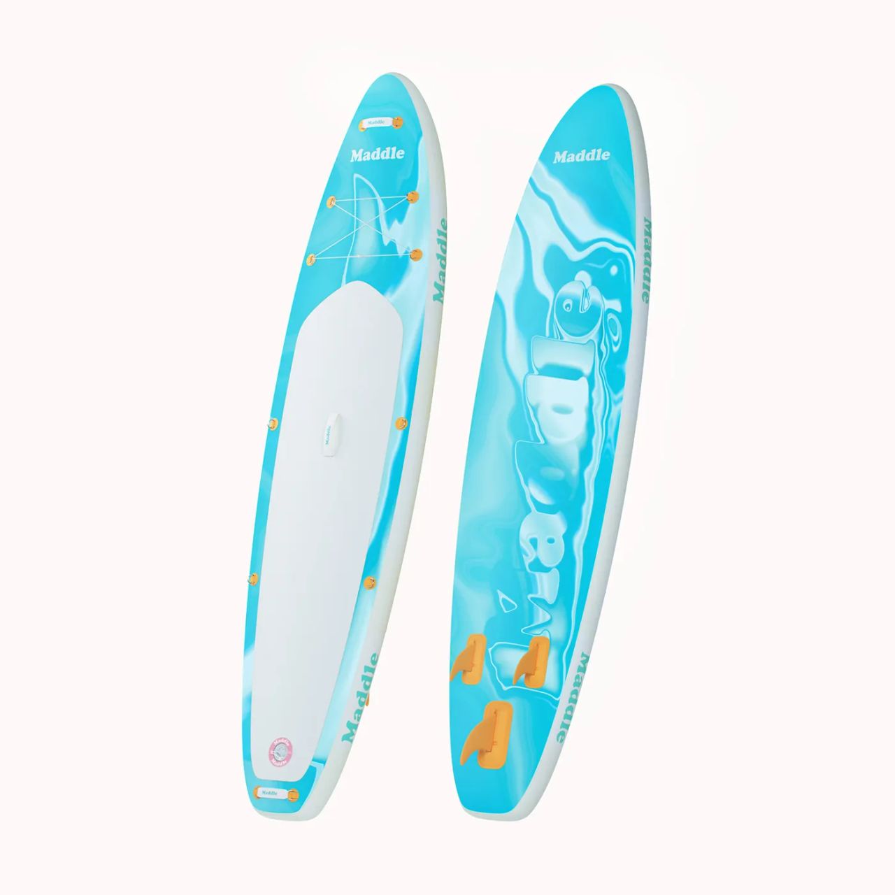 Aquamarine Paddle boards 3D rendering