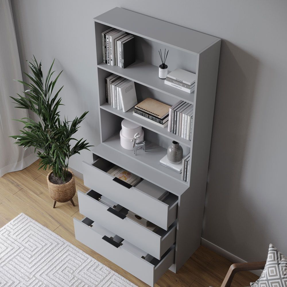 Photoreal 6-Tier Bookcase 3D Rendering