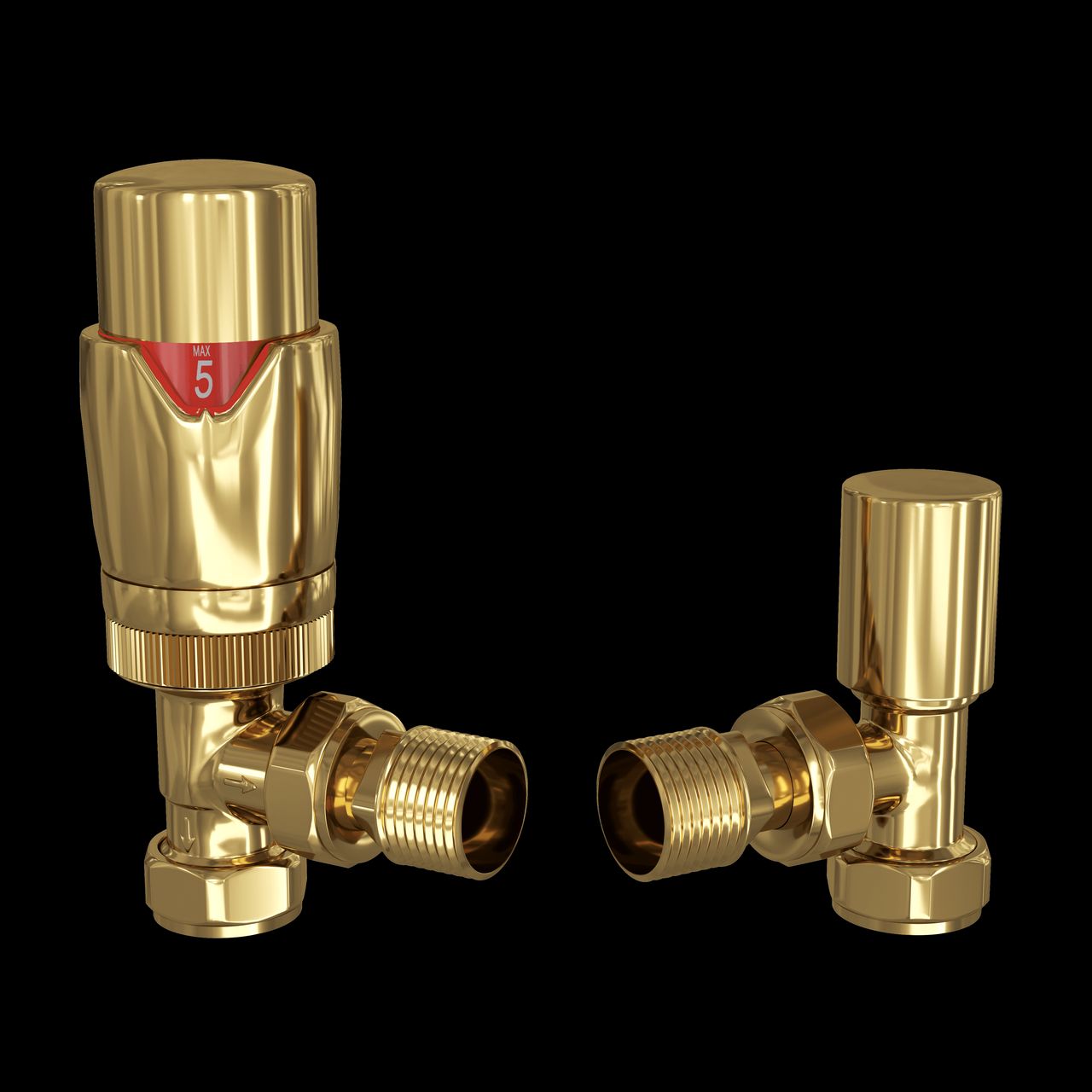 Product Render for Thermostatic Radiator Valve