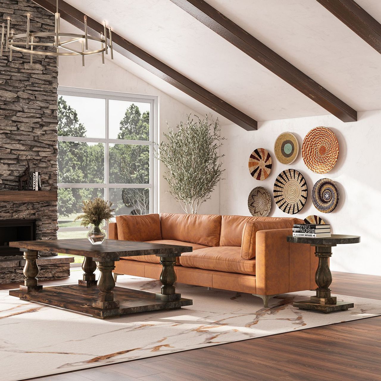 Living Room Render for a Coffee Table