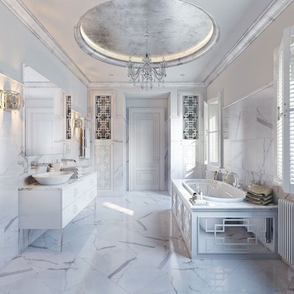 Product 3D Lifestyle for White Marble