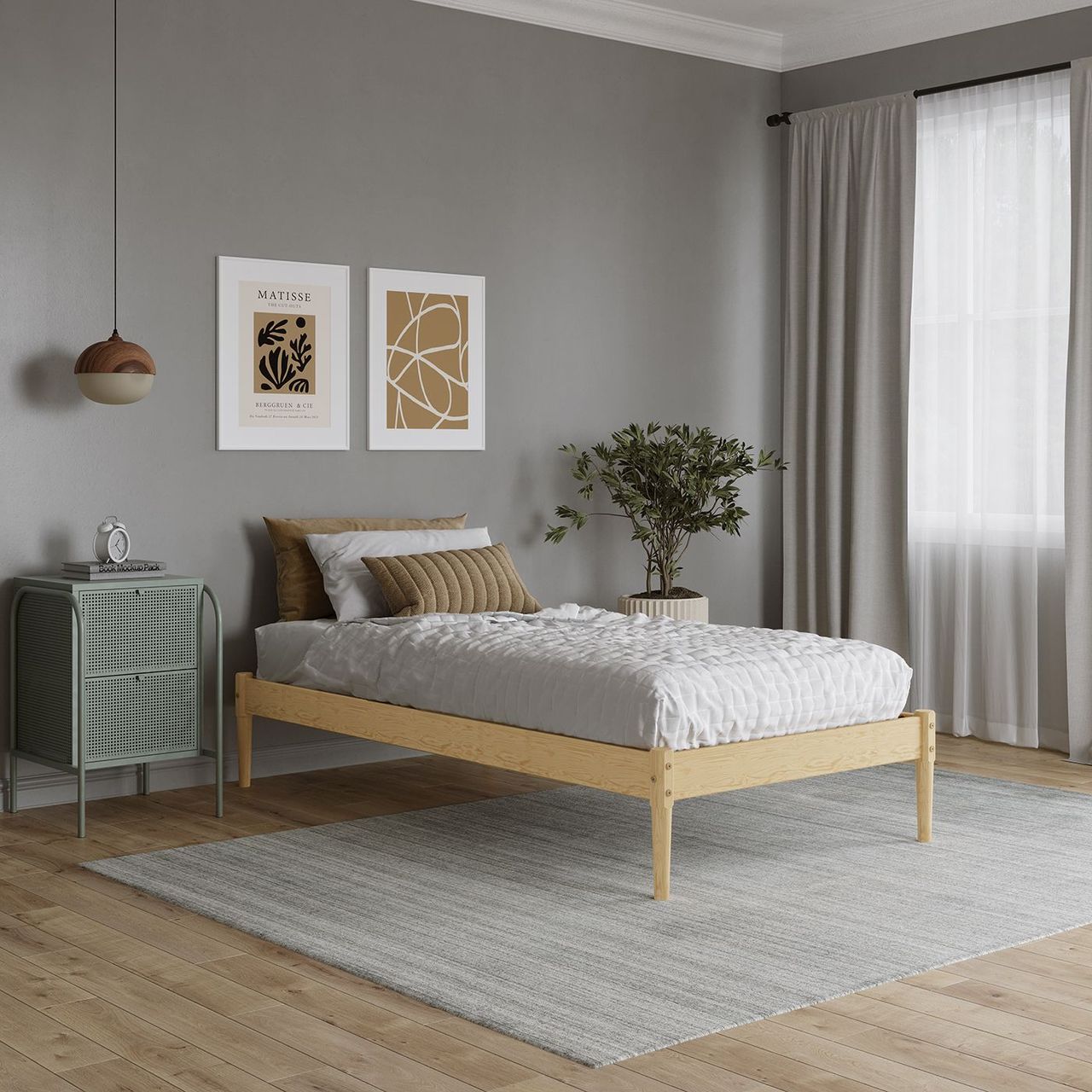 White Bed Lifestyle CGI