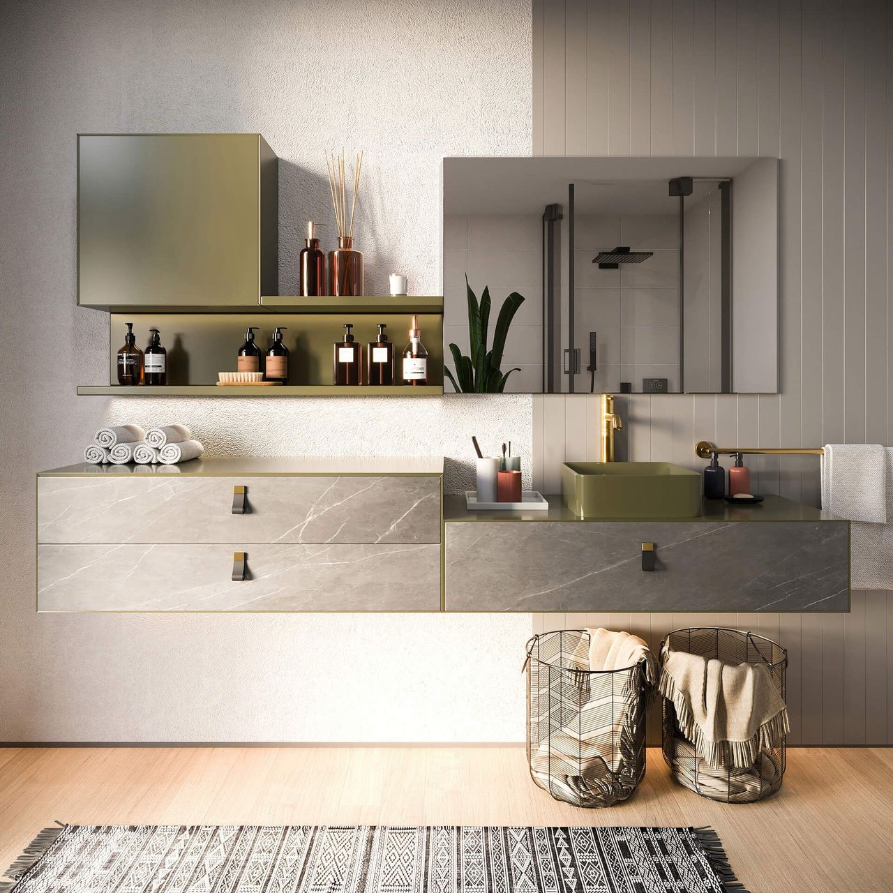 Bathroom Drawers Lifestyle Rendering