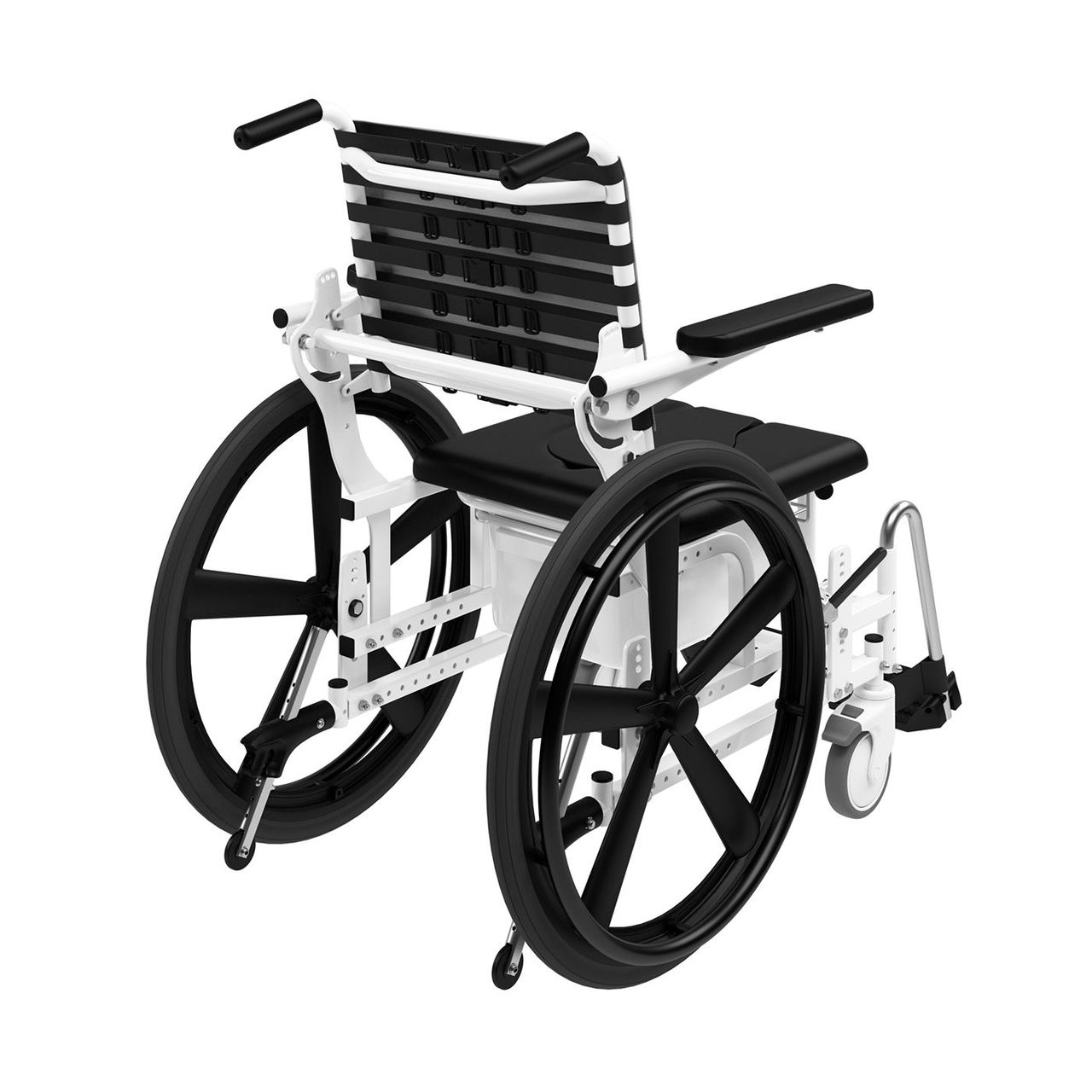 White Background 3D Render: Back View