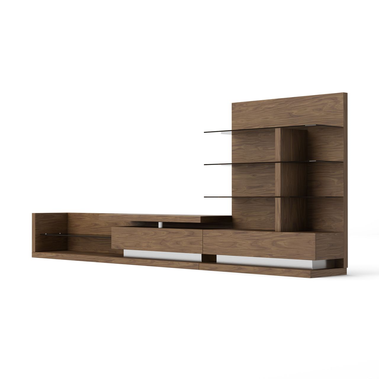 Media console silo render