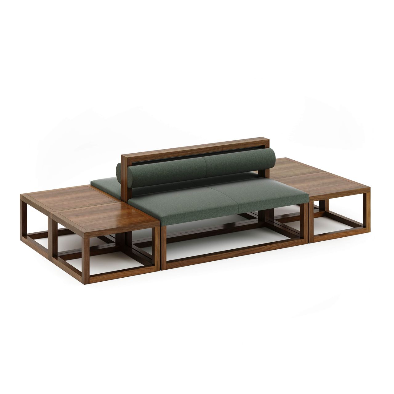 Bench Set Silo Render