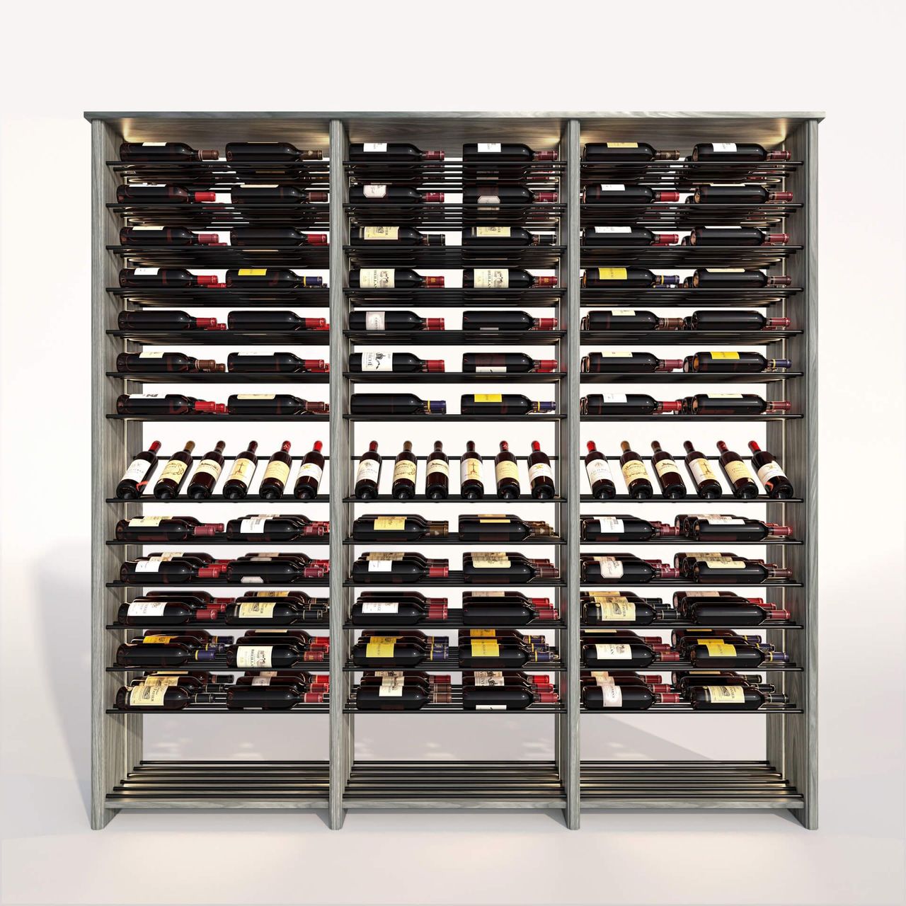 Wine Racks 3D Rendering