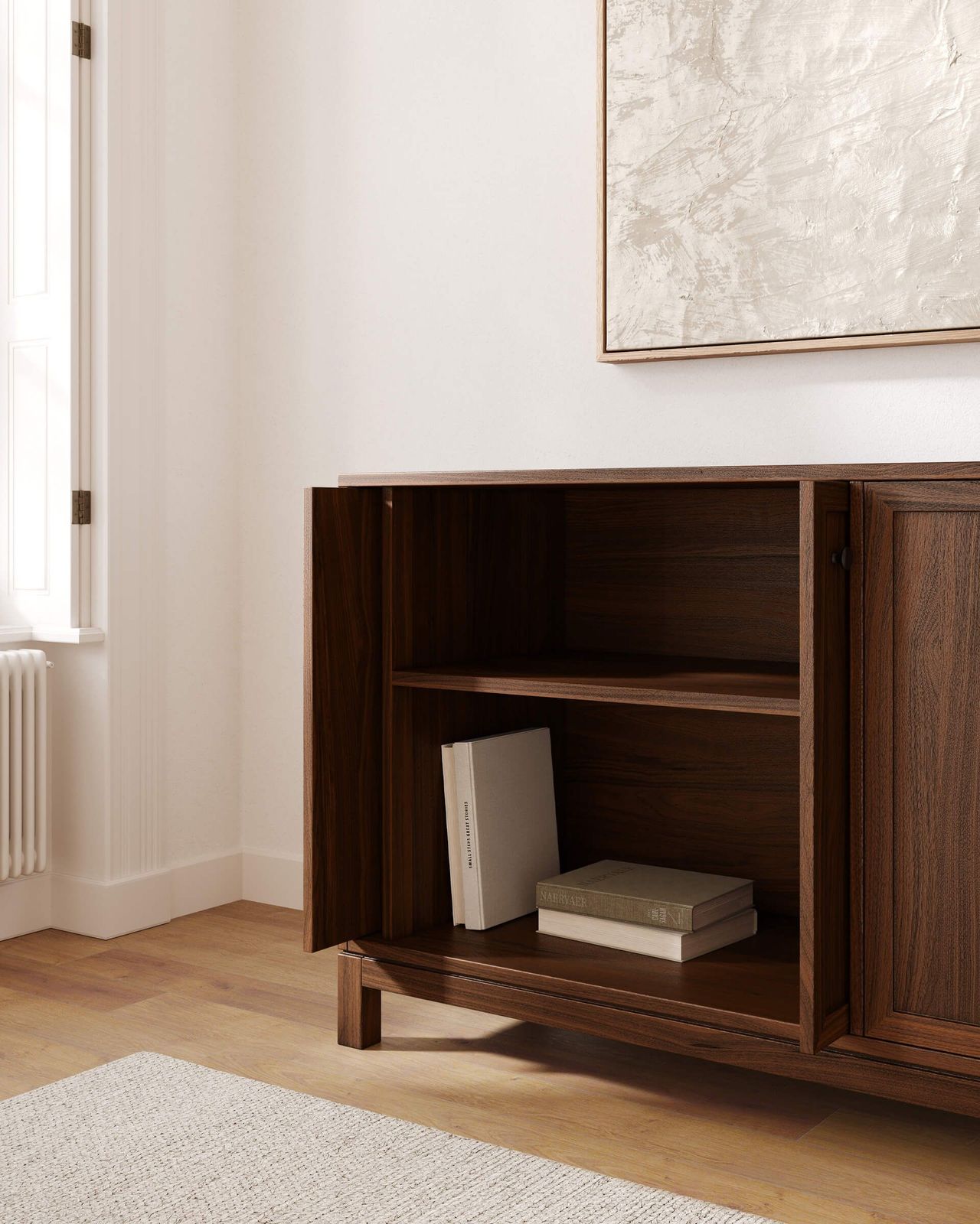 Wooden Cabinet Lifestyle 3D Visualization