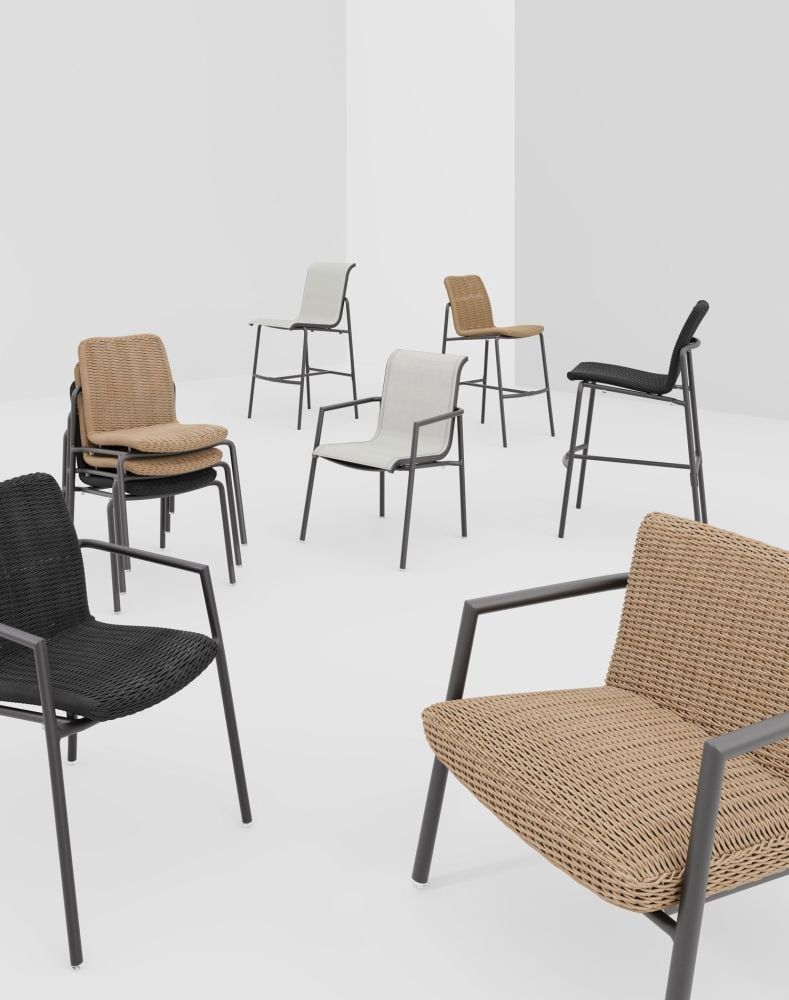 3D rendered image of stylish chairs showcasing realistic product rendering and 3D product visualization