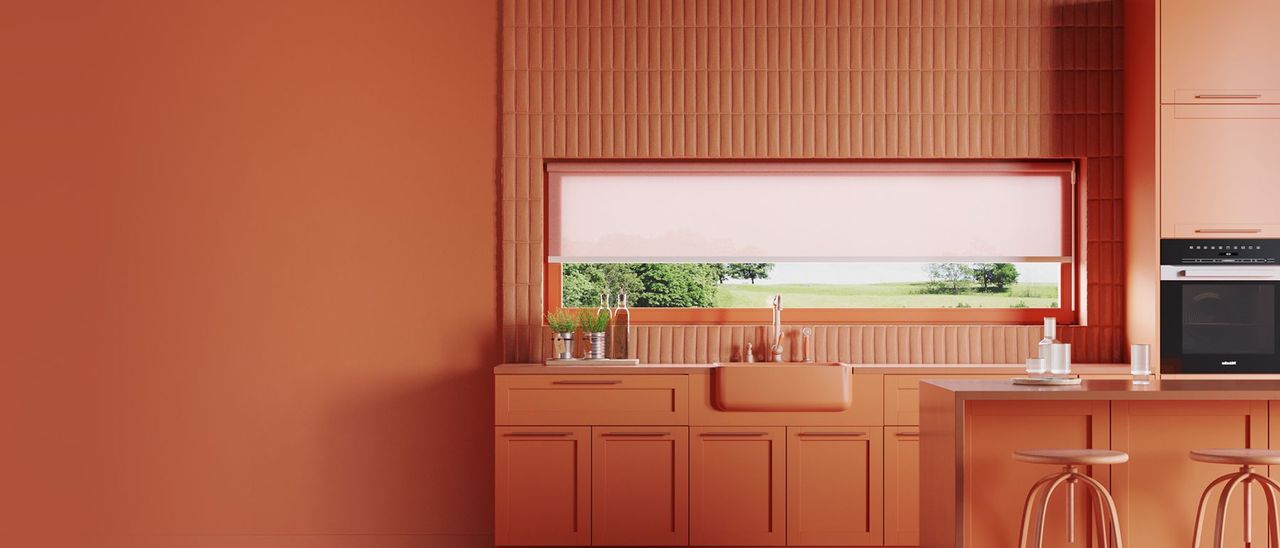 Orange Lifestyle 3D Rendering for Blinds