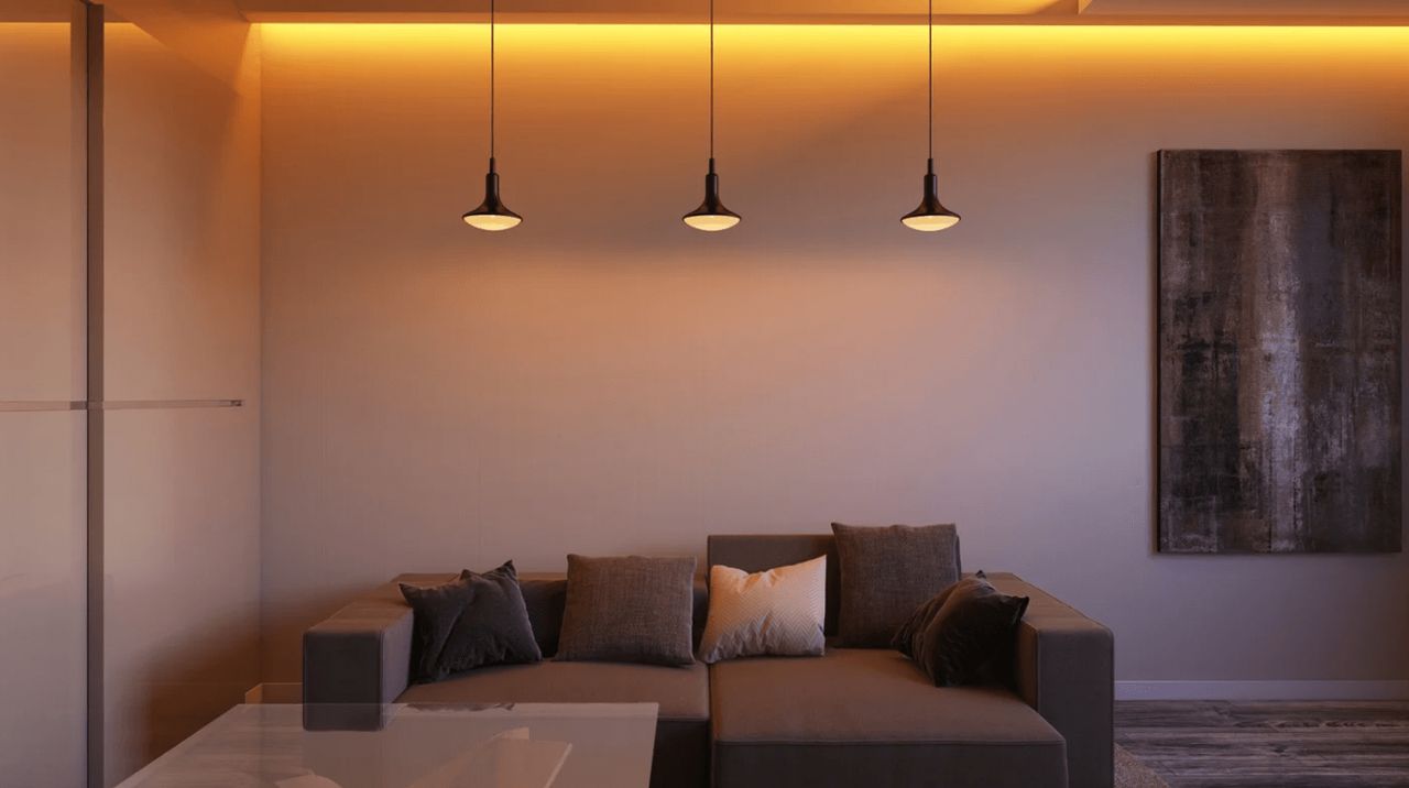 Living Room Lights Lifestyle Render