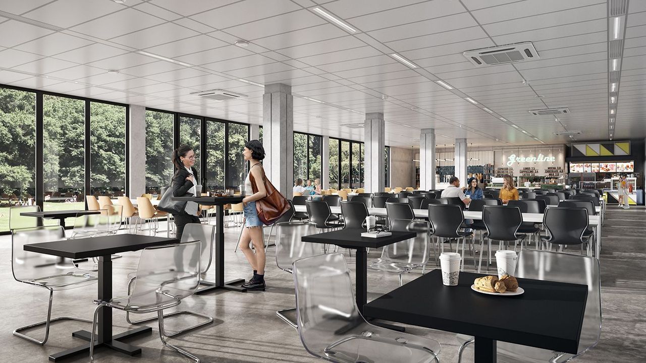 Lunch Table Lifestyle 3D Rendering