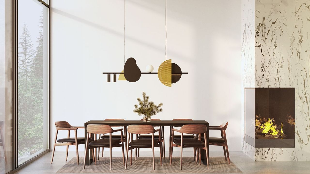Dining Room Lamps 3D Render