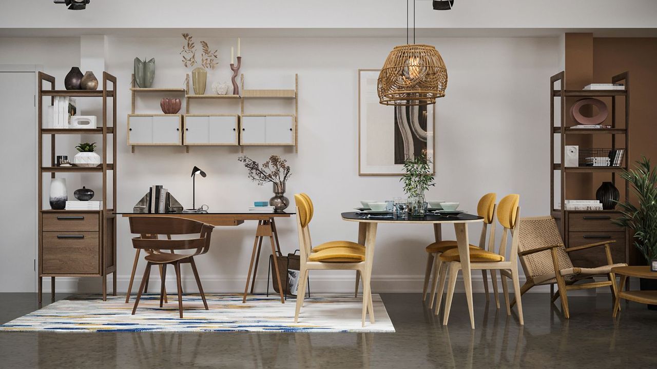 Lifestyle Render of a Furniture Showroom Design