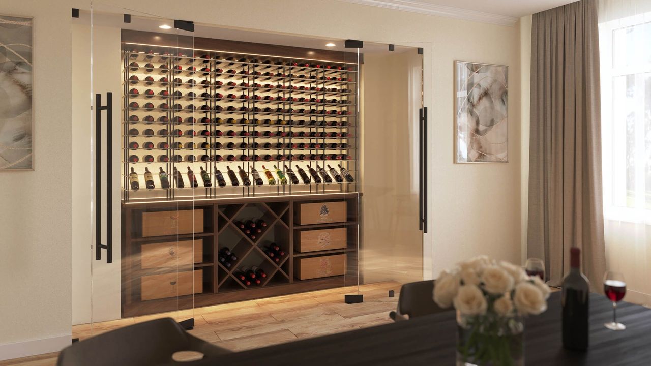 3D Rendering for Wine Storage in a Living Room