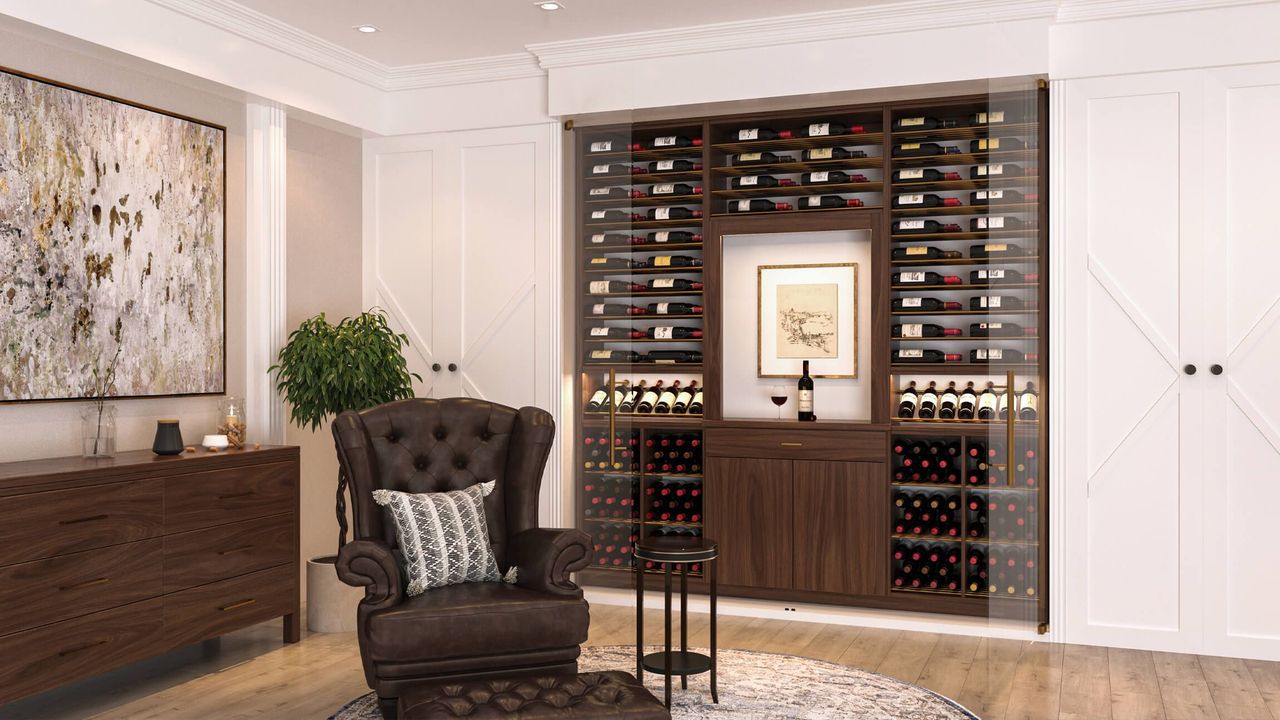 Wooden Wine Storage Lifestyle Rendering
