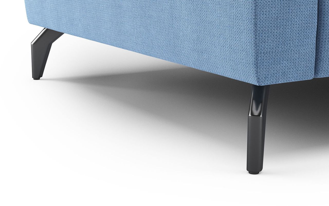 Light Blue Sofa Close Up 3D Shot