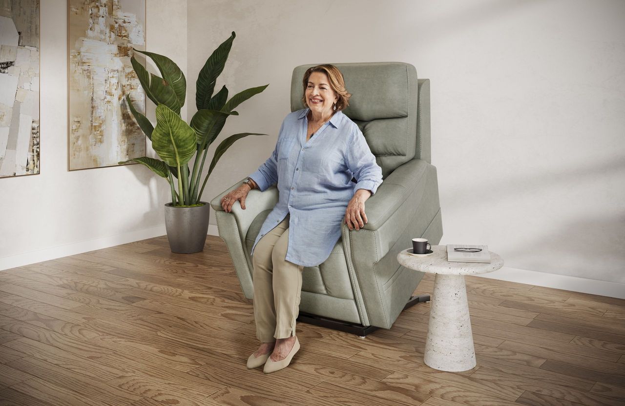 Old Lady in a Lounge Chair CGI