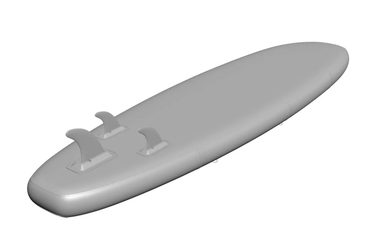 Paddle boards model: Back View