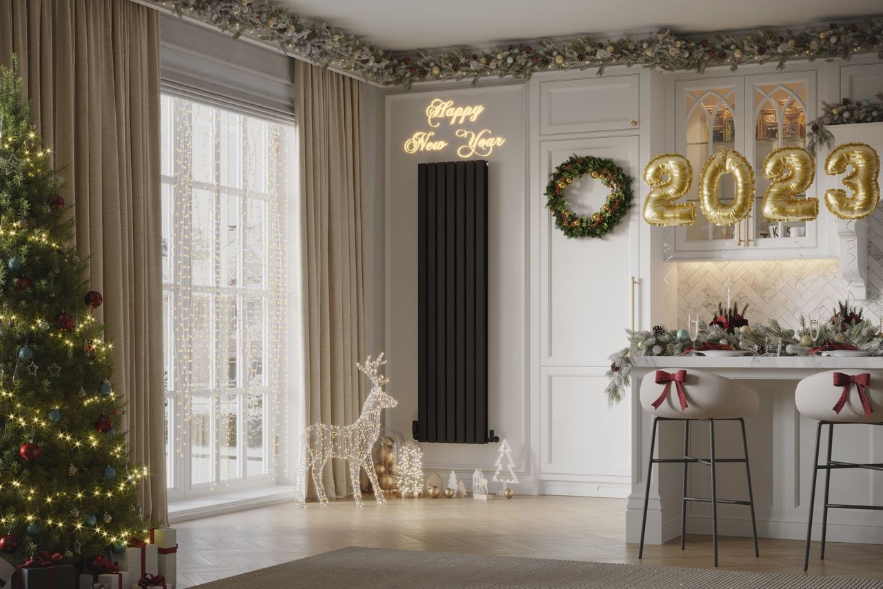 Radiator in a Living Room Interior Visualization