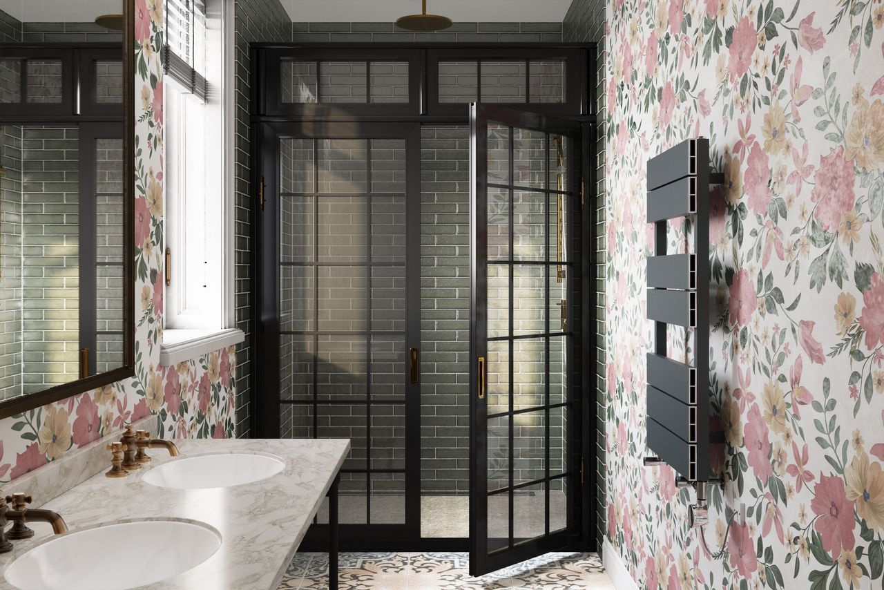 Powder Room Radiator 3D Visualization