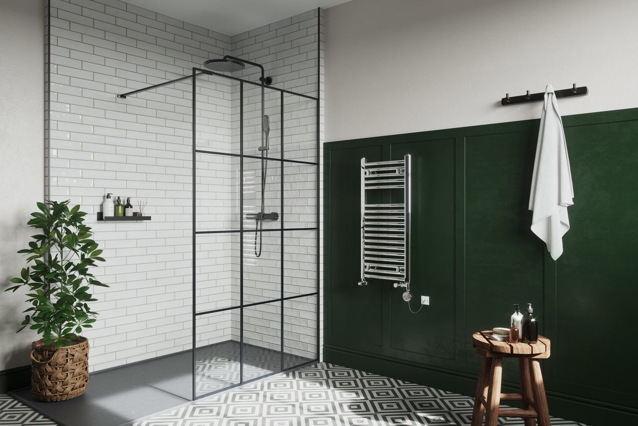 Wet Room Radiator 3D Visualization