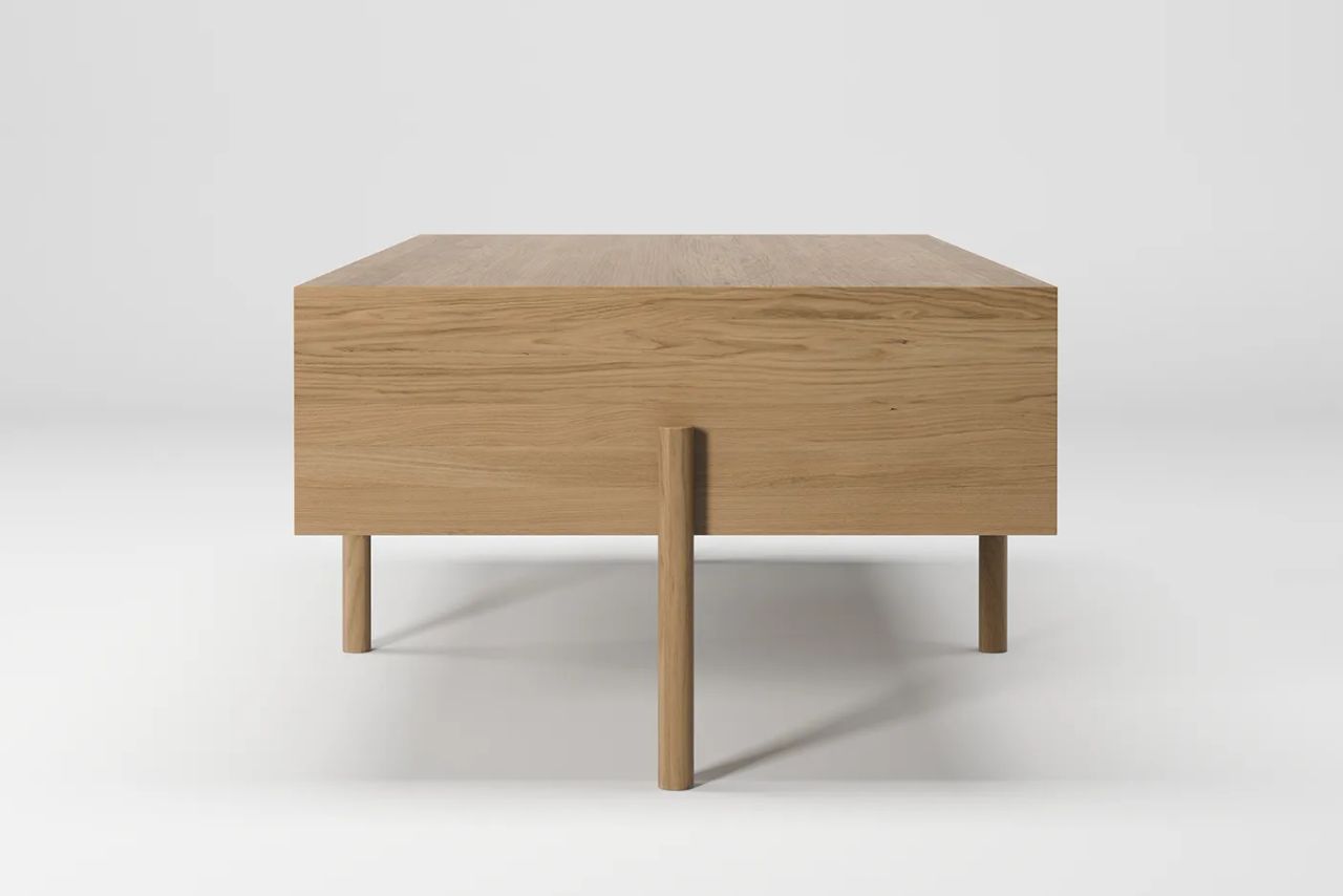 Silo Rendering of a Wood Coffee Table