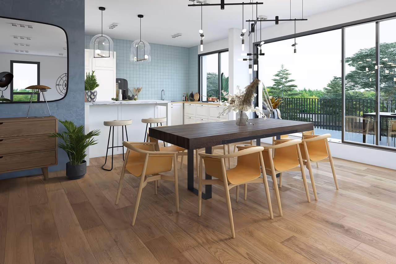 Dining Room Floor Lifestyle Rendering