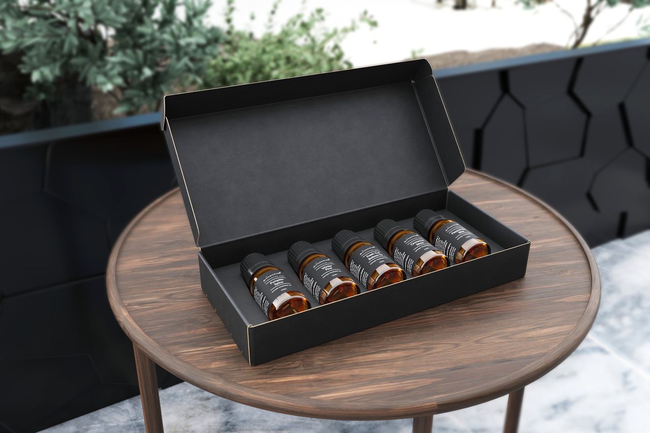 Fragrance Bottle Box Lifestyle CG Render