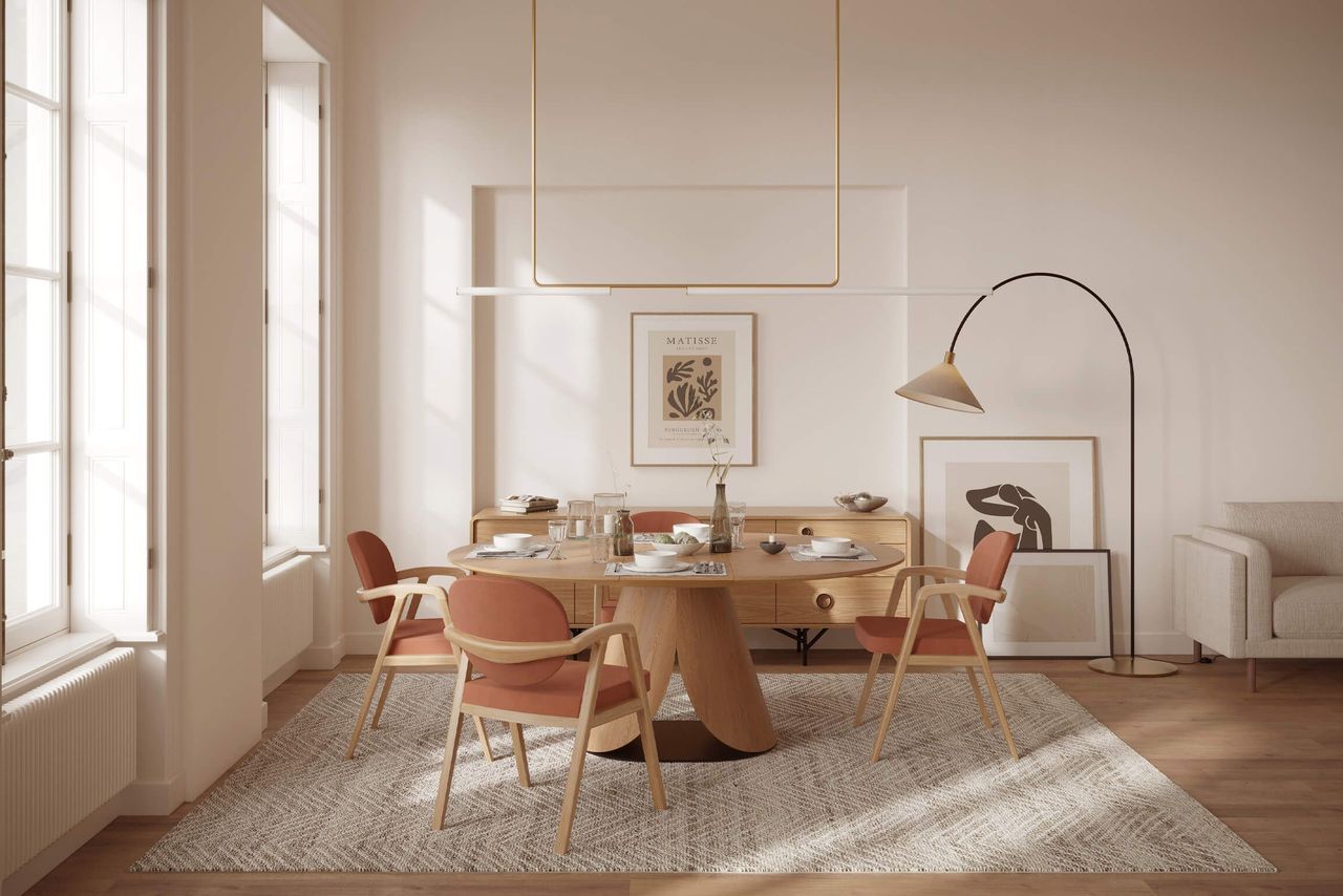 Lifestyle 3D Rendering of Sustainable Furniture