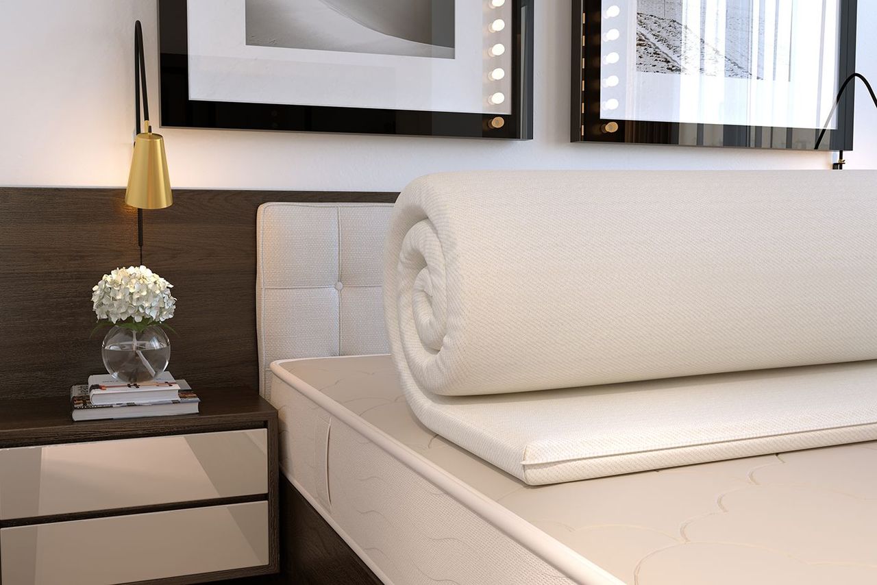 3d lifestyle with a thick mattress