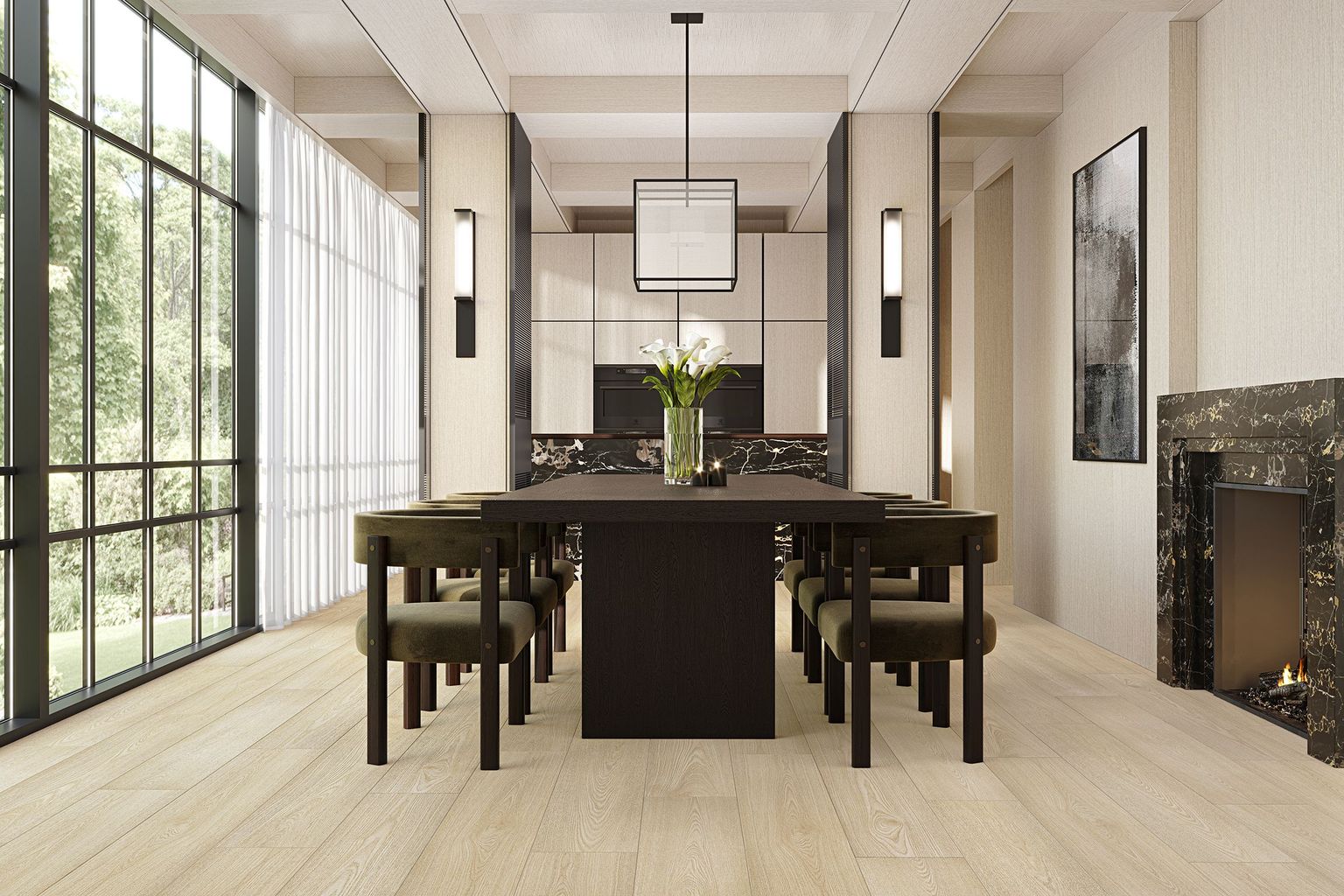 Dining Room Floor Lifestyle CG Rendering