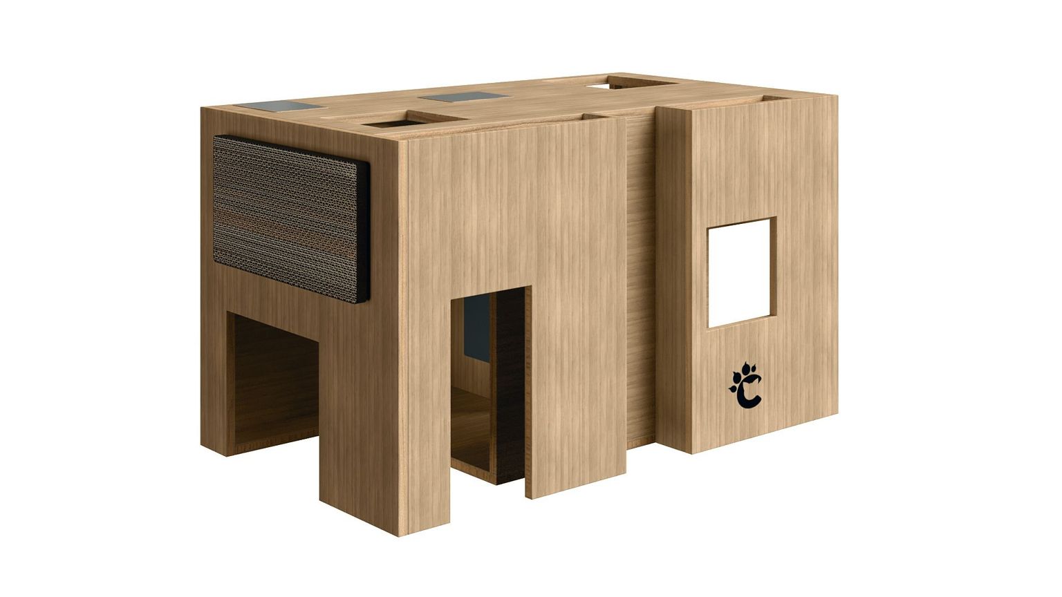 Cat Condo Render. Carbonized Version