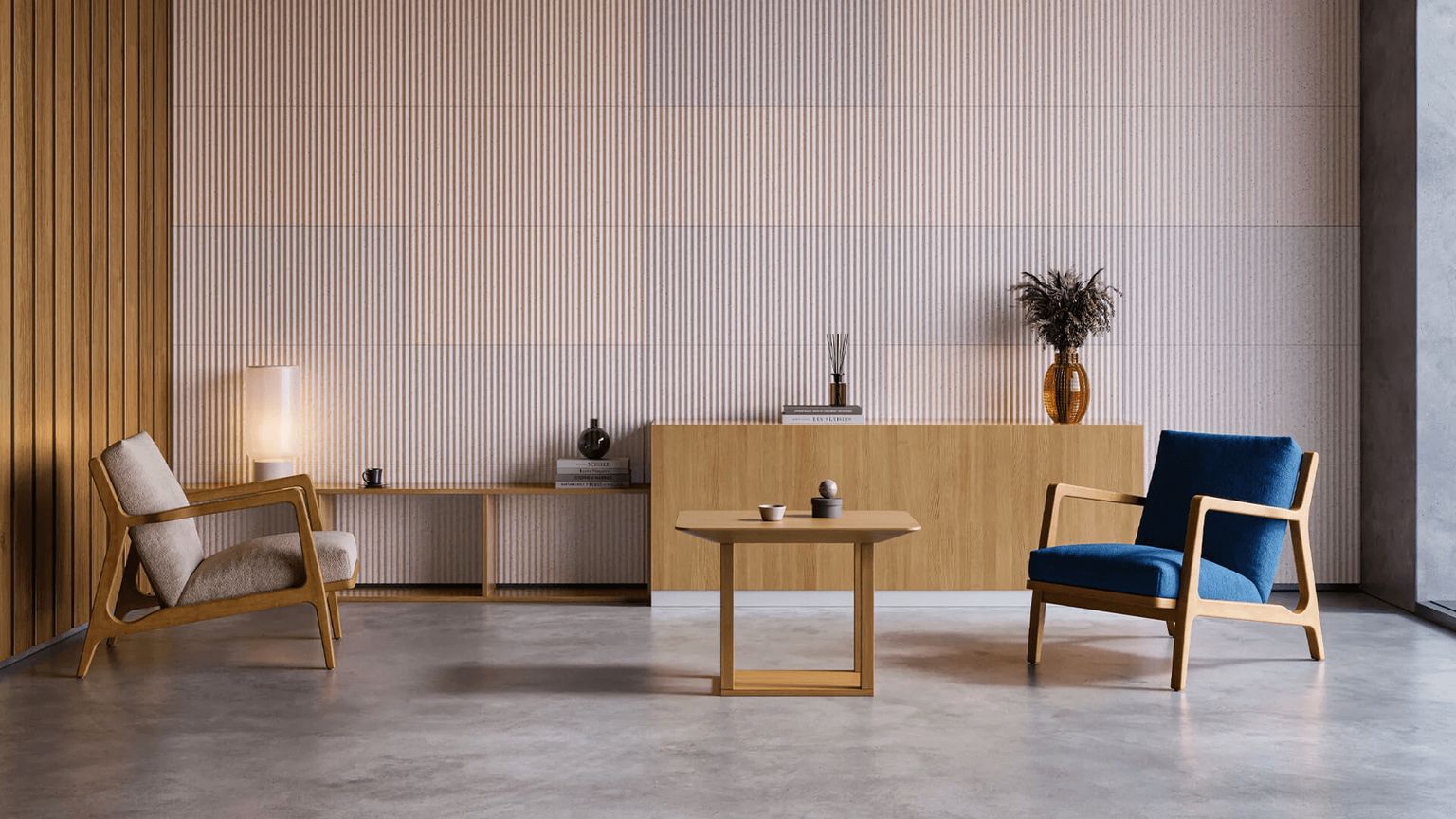 Lifestyle 3D Rendering for Acoustic Panels Marketing