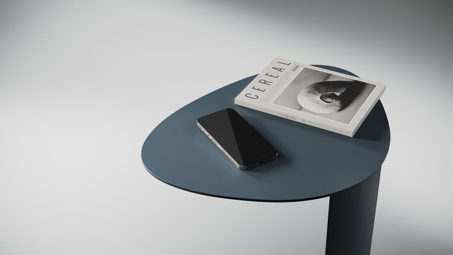 Blue Coffee Table CGI