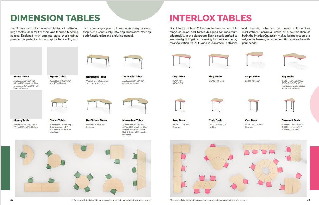 Overhead 3D View for Interlox Tables